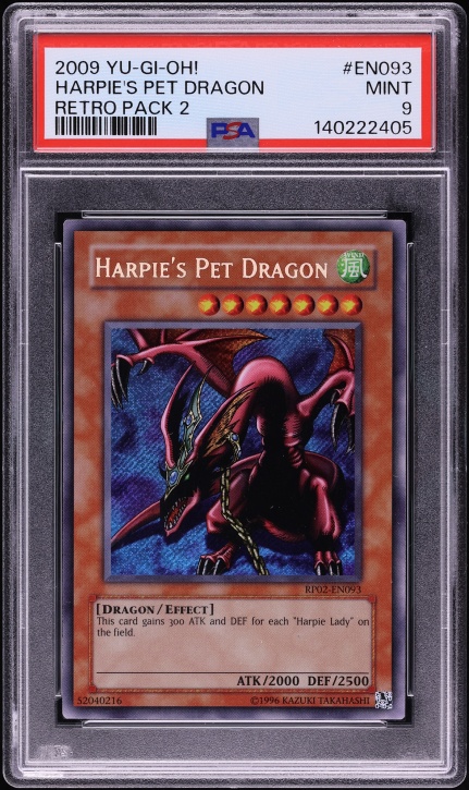 2009 Yu-Gi-Oh! Retro Pack 2 Dragon Master Knight #RP02-EN097 PSA 9