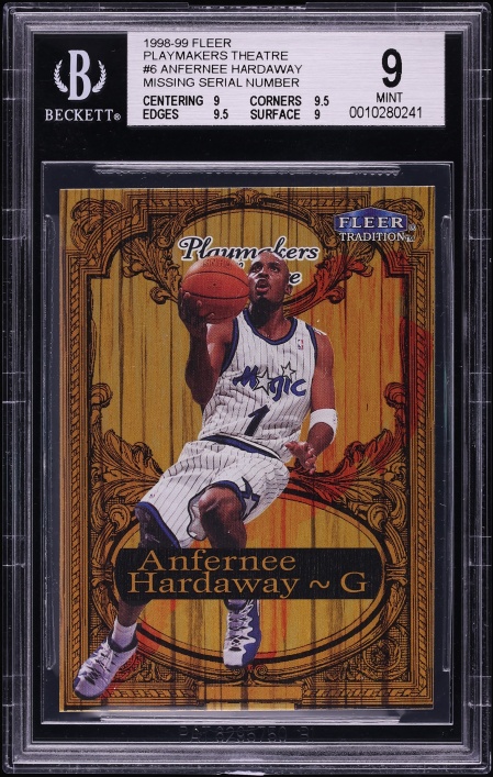 1996 Skybox Z-Force Big Man On Court Die-Cut Anfernee Hardaway #2