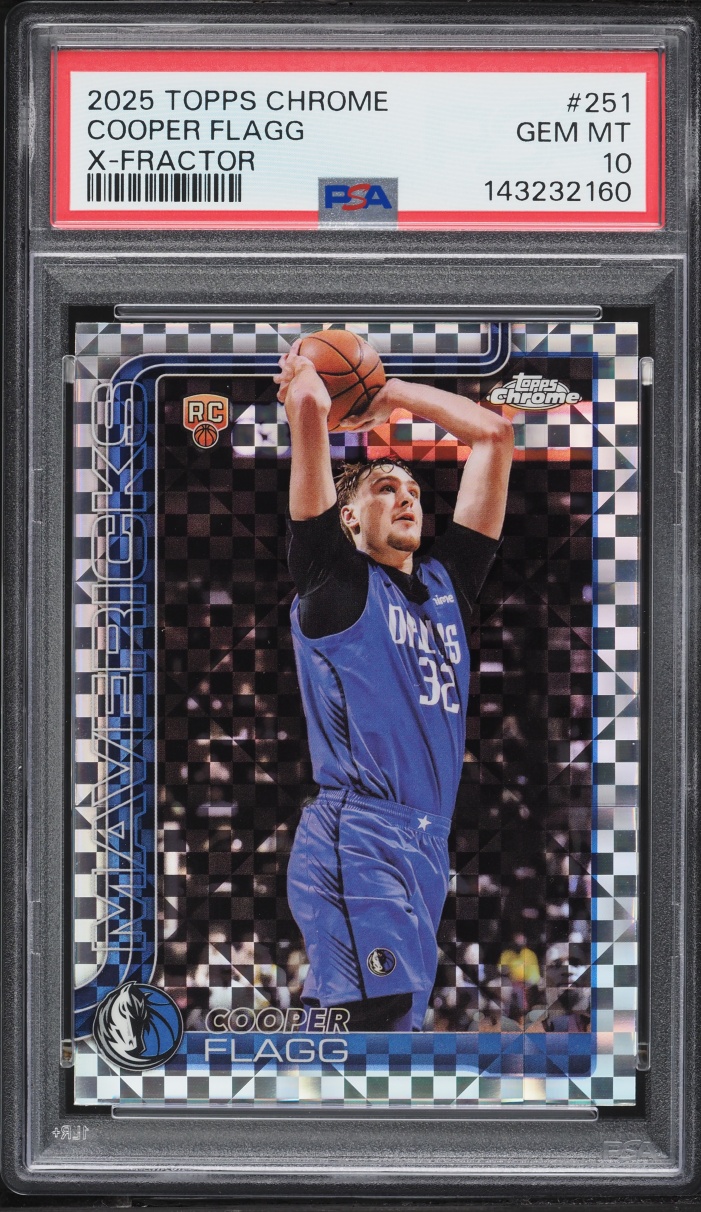 2025 Topps Chrome Xfractor Cooper Flagg ROOKIE #251 PSA 10 GEM MINT
