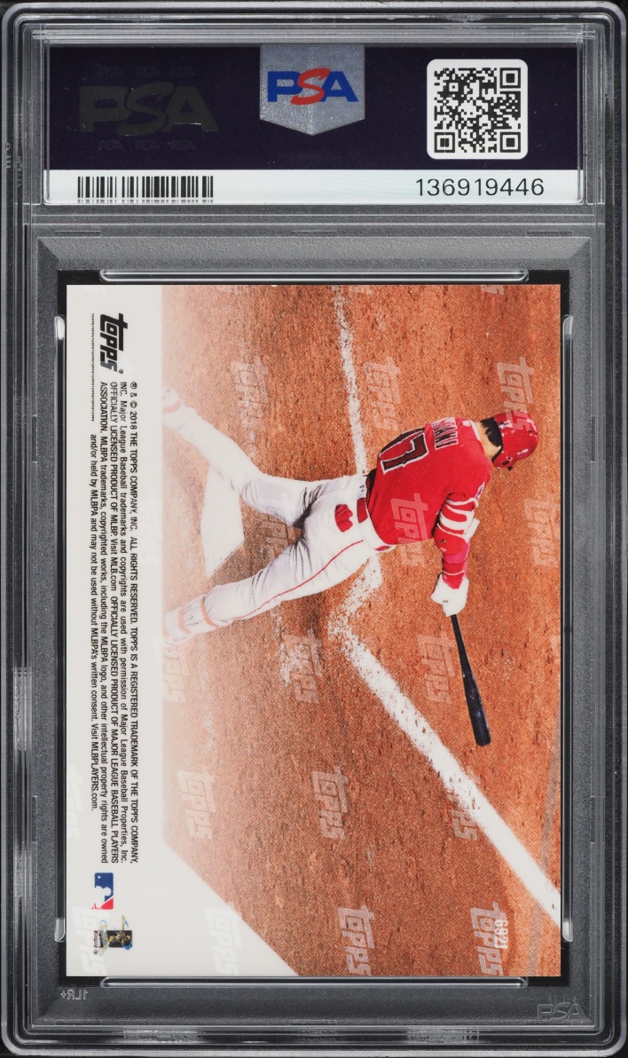 shohei ohtani graded rookie card Charitybuzz: 2018 Panini Card, PSA 10, Gem Mint 2018 Topps Now Japanese Shohei
