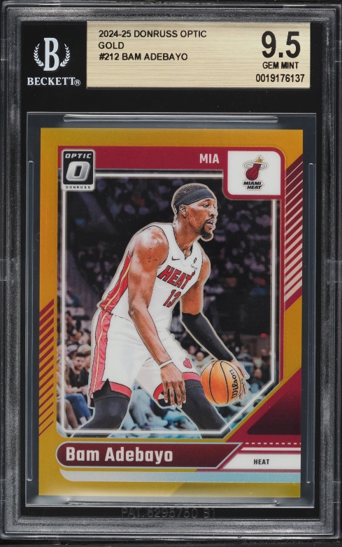2017 Hoops Artist Proof Bam Adebayo ROOKIE /25 #264 PSA 9 MINT on