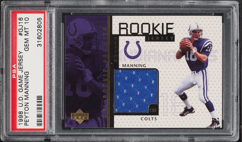 1998 Ultra Football Peyton Manning ROOKIE #416 PSA 10 GEM MINT on