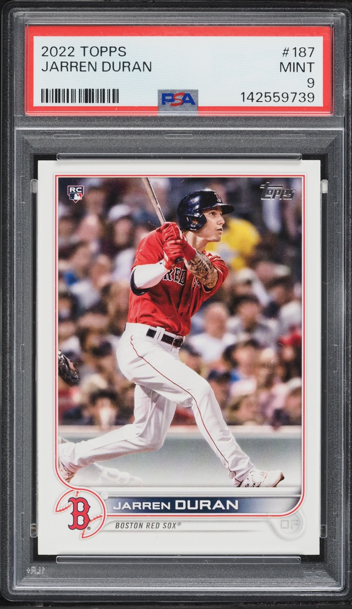 2022 Topps Jarren Duran ROOKIE #187 PSA 9 MINT