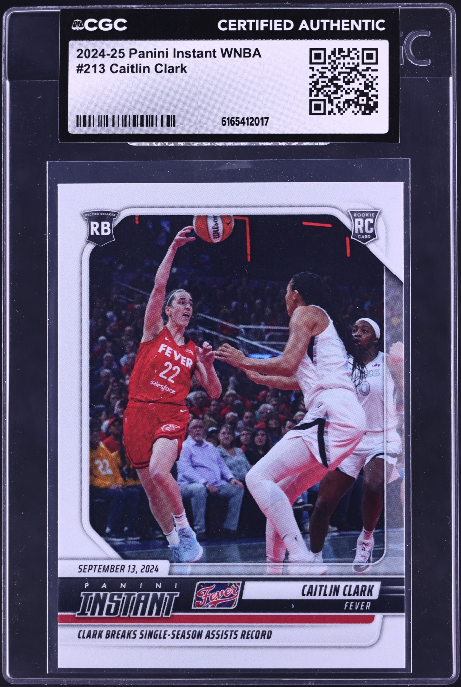 2024 Panini Instant WNBA Caitlin Clark ROOKIE /11704 #213 CGC AUTH