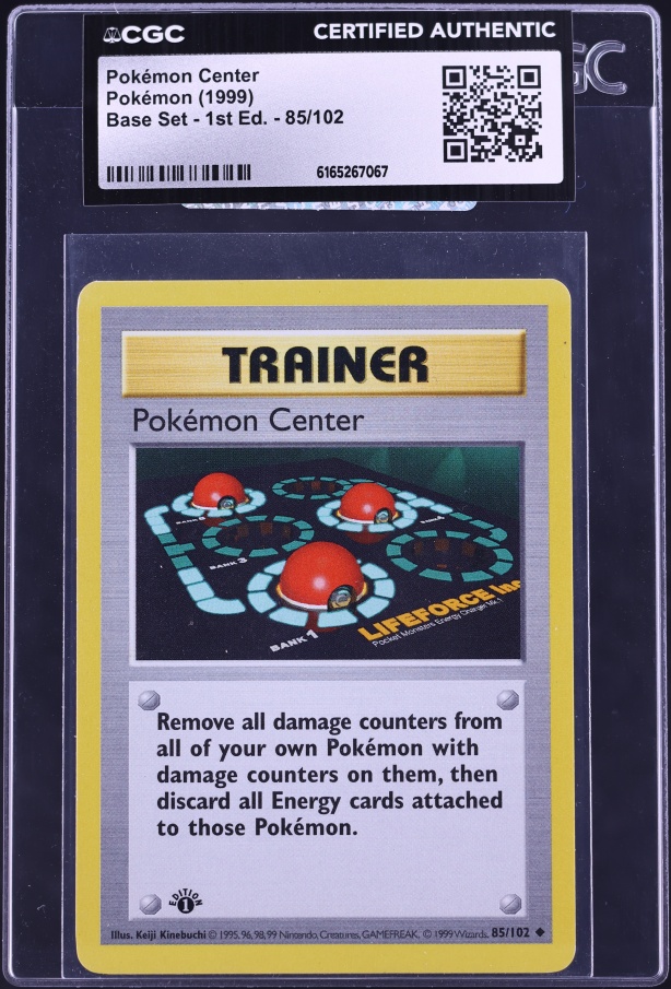 1999 Pokemon Base Set Shadowless 1st Edition Pokemon Center #85 CGC AUTH