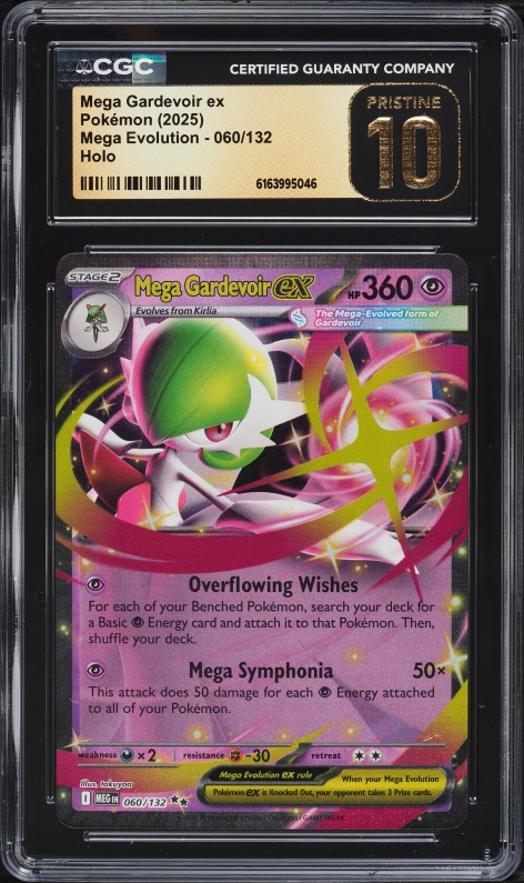 2025 Pokemon Mega Evolution Holo Mega Gardevoir Ex #60 CGC 10 PRISTINE
