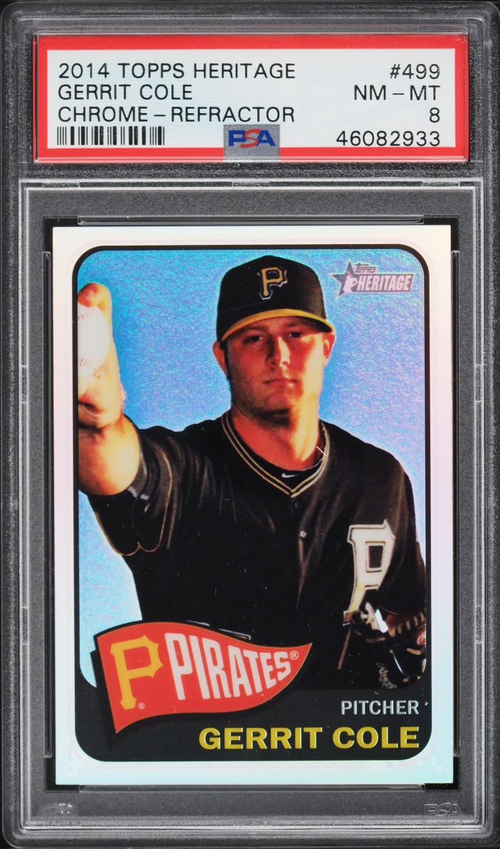 2014 Topps Heritage Chrome Refractor Gerrit Cole #THC-499 PSA 8 NM-MT