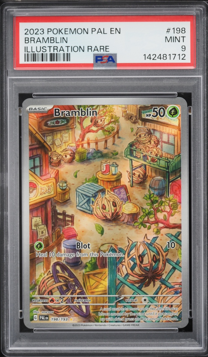 2023 Pokemon Scarlet & Violet Paldea Evolved IR Bramblin #198 PSA 9 MINT