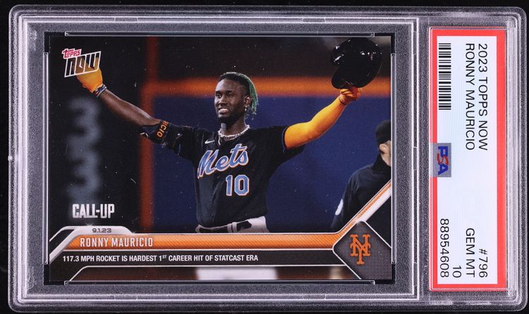 2023 Topps Now Ronny Mauricio #796 PSA 10 GEM MINT