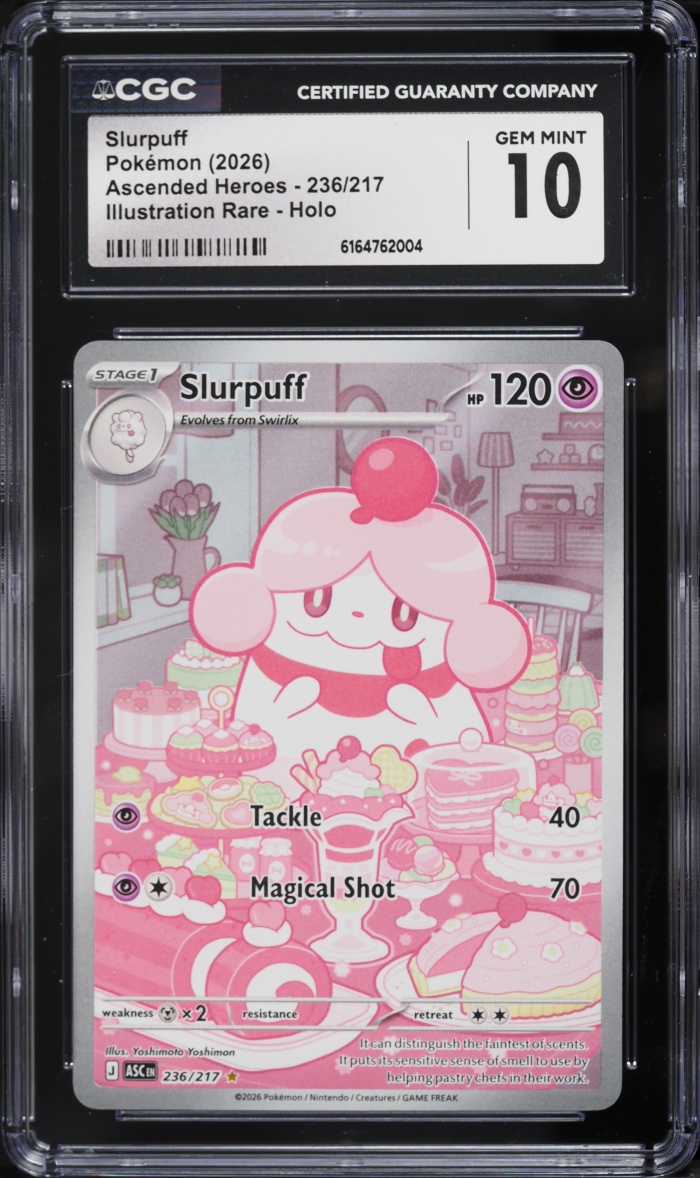 2026 Pokemon Mega Evolution Ascended Heroes IR Slurpuff #236 CGC 10 GEM MINT