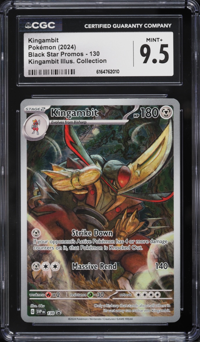 2024 Pokemon Scarlet & Violet Promo Illustration Collection Full Art Kingambit #130 CGC 9.5