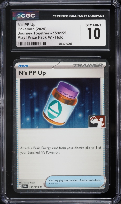 2025 Pokemon SV Journey Together Play! Prize Pack Series 7 Holo N'S PP Up #153 PSA 10 GEM MINT on Fanatics Collect 2025 Pokemon SV Journey Together Play! Prize Pack Series 7 Holo N'S PP Up #153 PSA 10 GEM MINT on Fanatics Collect
