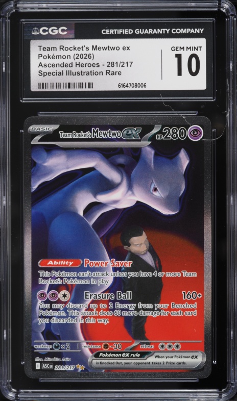 2025 Pokemon Japanese Mega Dream Ex SAR Team Rocket's Mewtwo ex #237 CGC 10  GEM MINT on Fanatics Collect