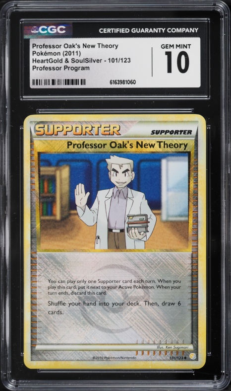 2011 Pokemon HeartGold & SoulSilver Professor Oak's New Theory #101 CGC 10 GEM MINT