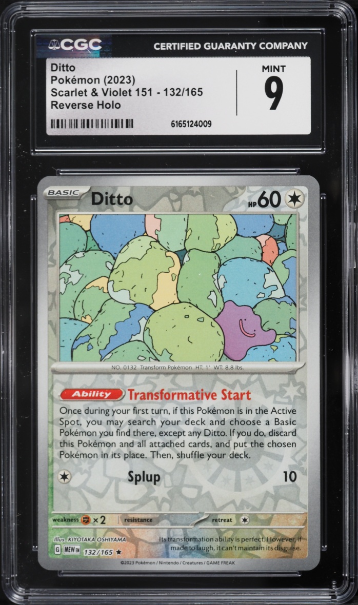 2023 Pokemon Scarlet & Violet 151 Reverse Holo Ditto #132 CGC 9 MINT