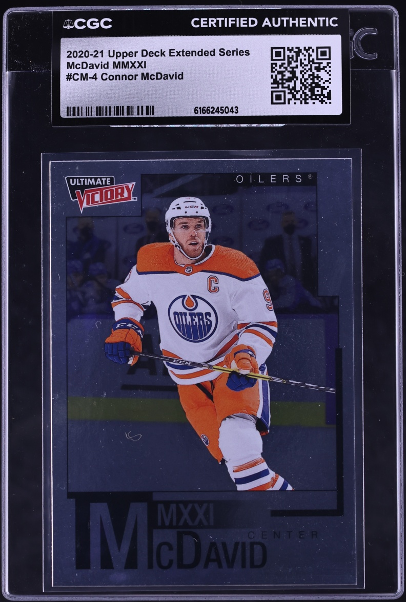 2020 Upper Deck Extended Series MMXXI Connor McDavid #CM-4 CGC AUTH