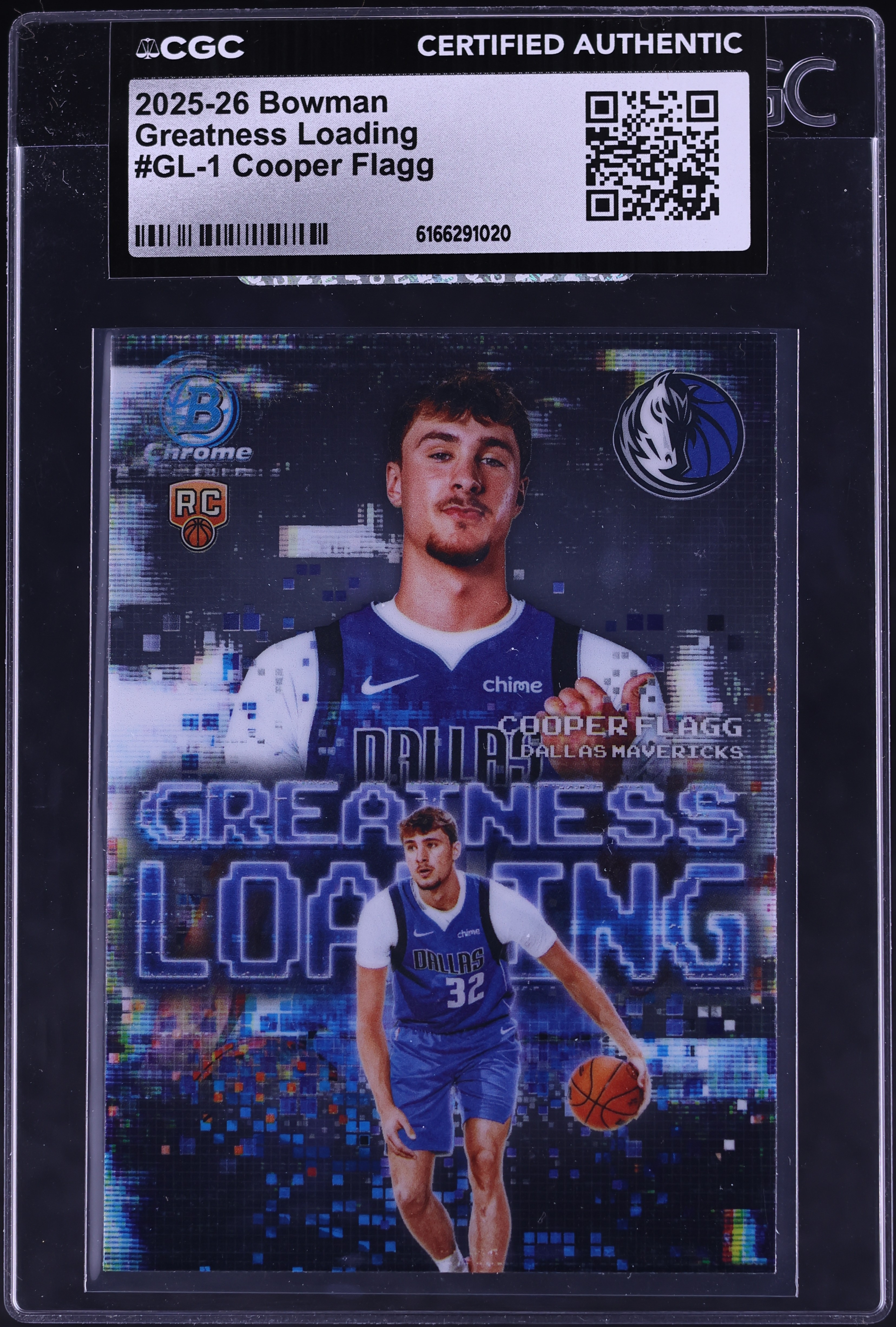 2025 Bowman Greatness Loading Cooper Flagg ROOKIE #GL-1 CGC AUTH 