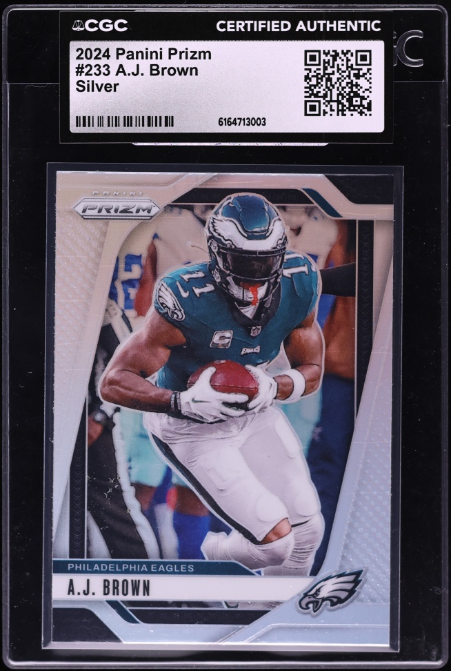 2024 Panini Prizm Silver A.J. Brown #233 CGC AUTH