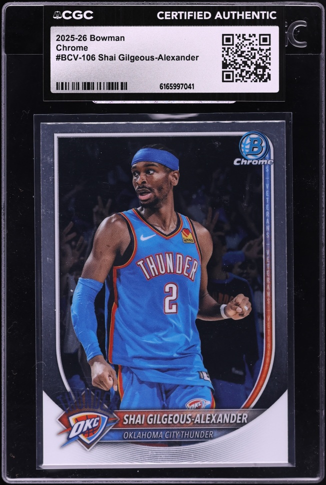 2025 Bowman Chrome Shai Gilgeous-Alexander #BCV-106 CGC AUTH