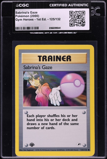 1999 Pokemon Japanese Gym 2 Trainer Sabrina's Gaze PSA 10 GEM MINT
