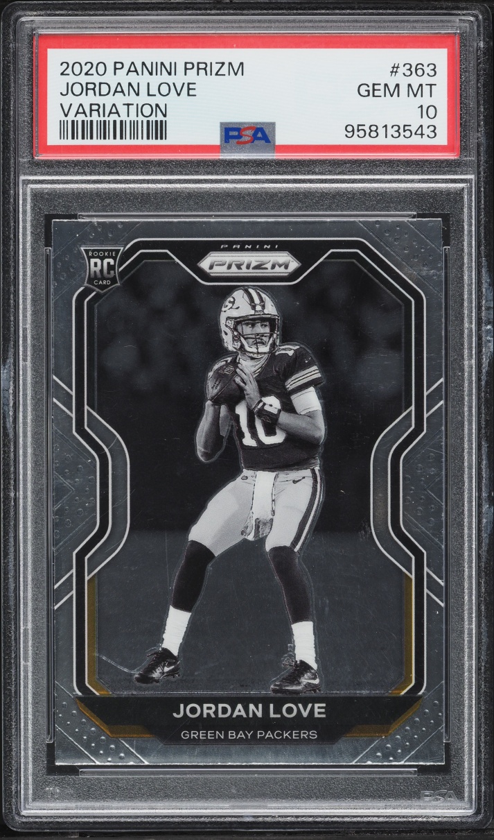 2020 Panini Prizm Variation Jordan Love ROOKIE #363 PSA 10 GEM MINT
