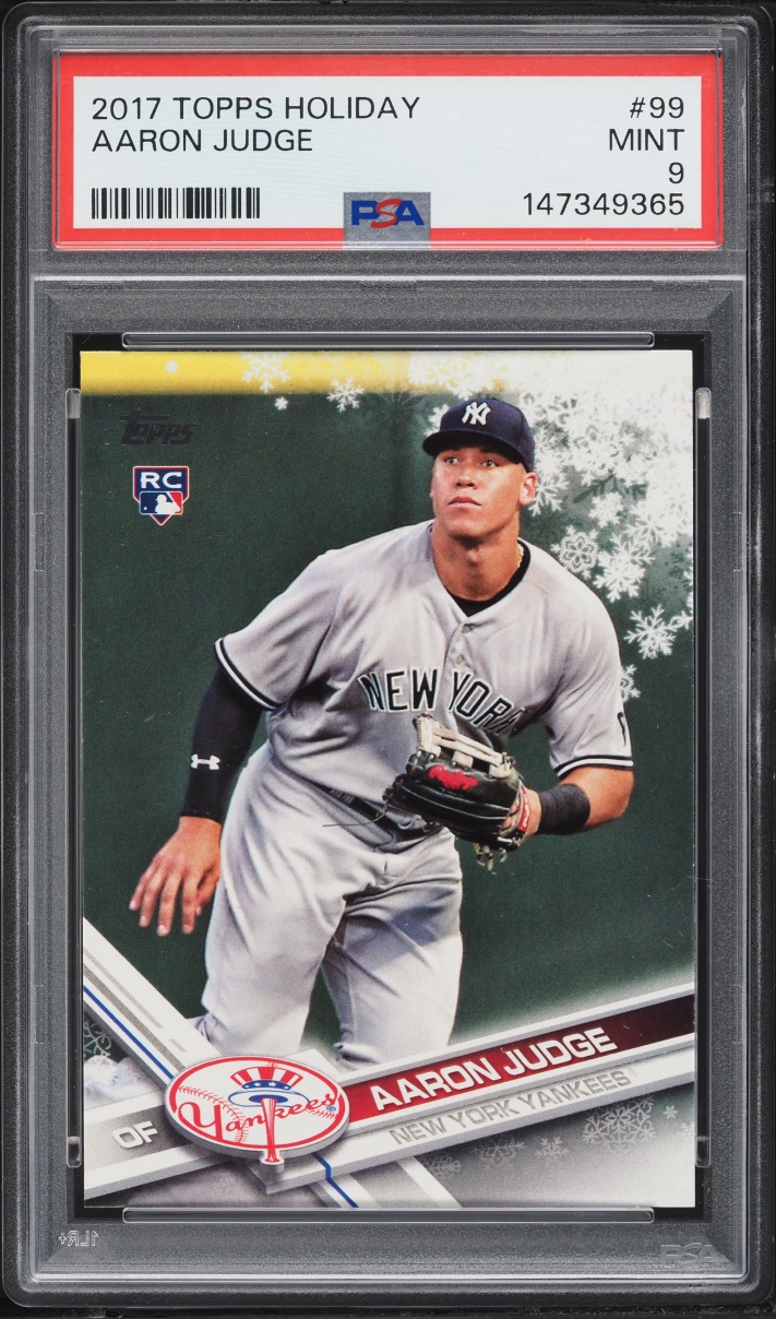 2017 Topps Holiday Aaron Judge ROOKIE #HMW99 PSA 9 MINT