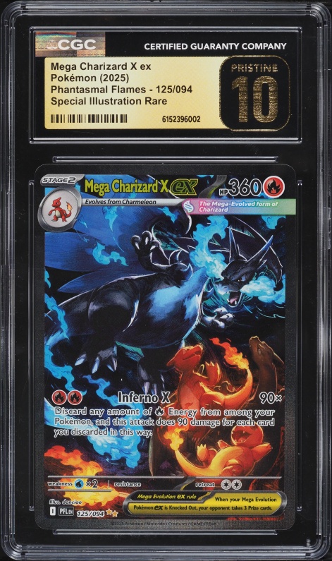 2025 Pokemon Chinese Mega Inferno X SAR Mega Charizard X ex #110