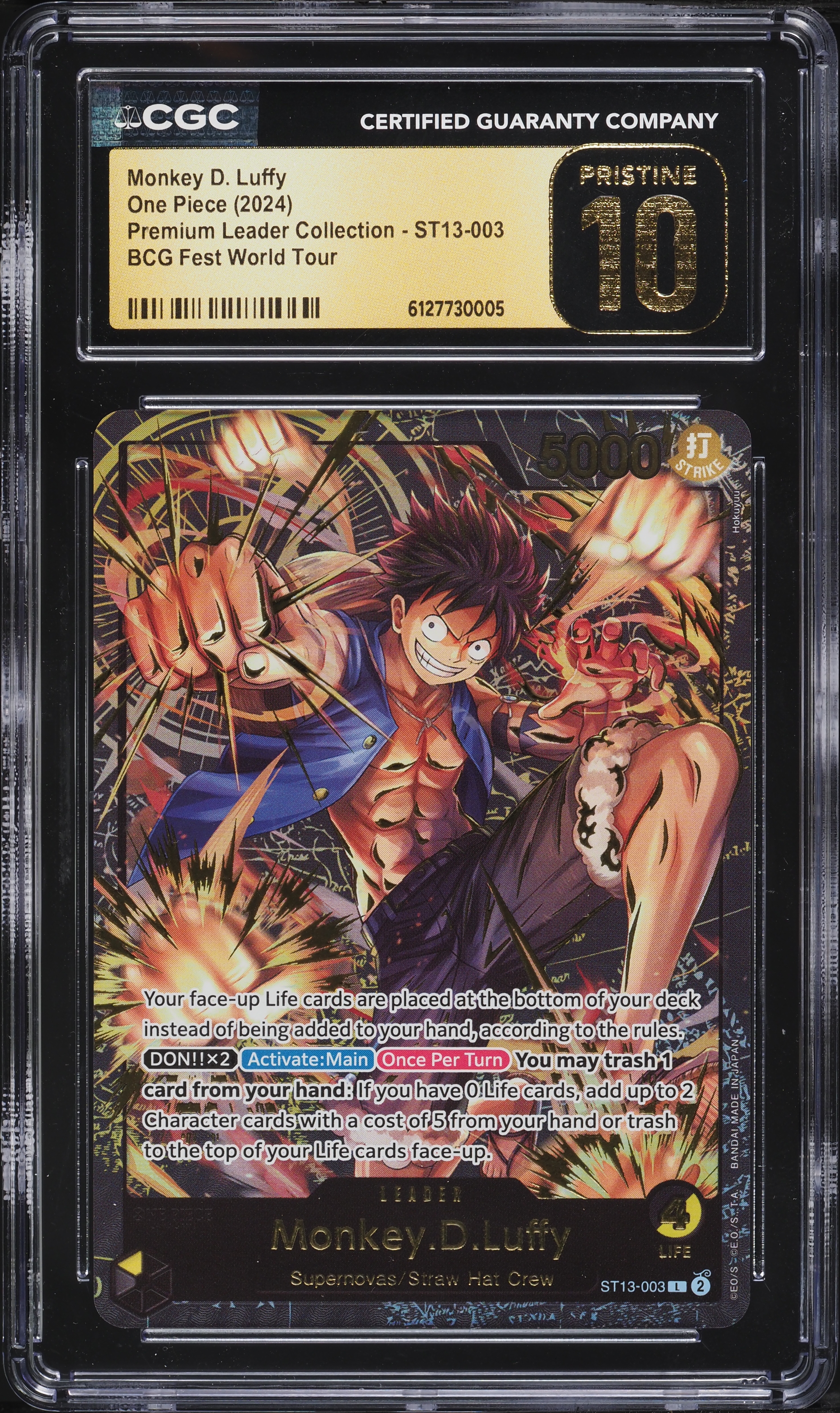 2024 One Piece Premium BCG Fest World Tour Leader Monkey D. Luffy