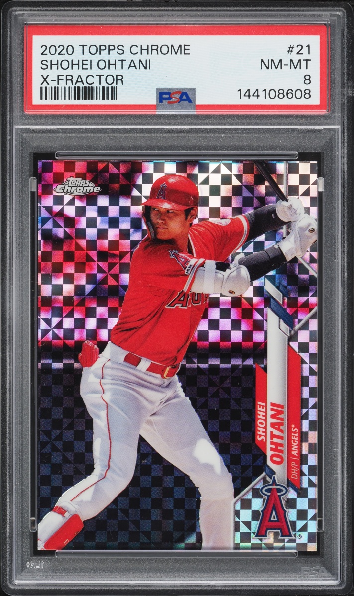 2020 Topps Chrome Xfractor Shohei Ohtani #21 PSA 8 NM-MT