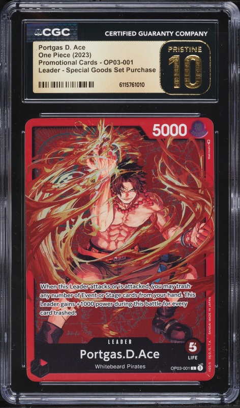 2023 One Piece Japanese Championship '23 Leader Portgas D. Ace