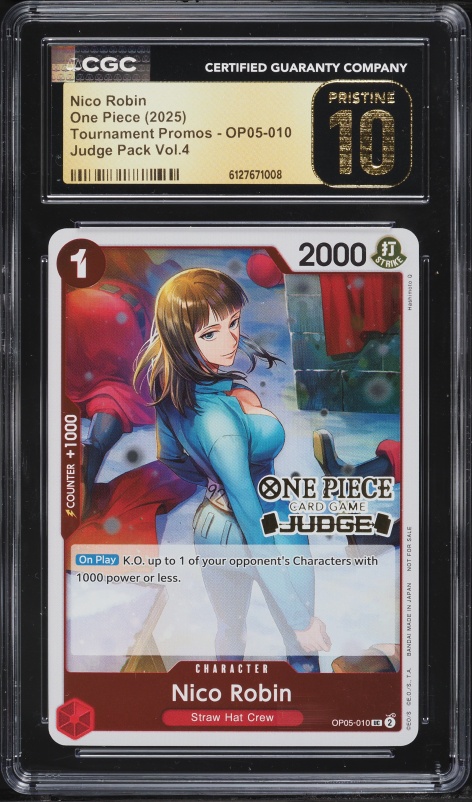 2022 One Piece Premium 25th Anniversary Nico Robin #ST01-008 CGC