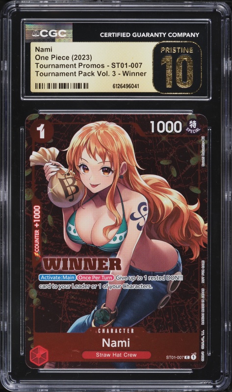 2026 One Piece The Azure Sea's Seven SR Nami #OP14-031 CGC 10
