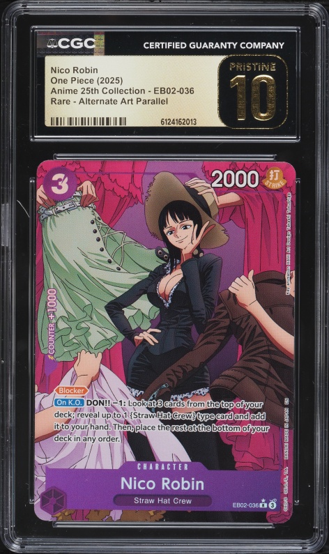 2022 One Piece Premium 25th Anniversary Nico Robin #ST01-008 CGC