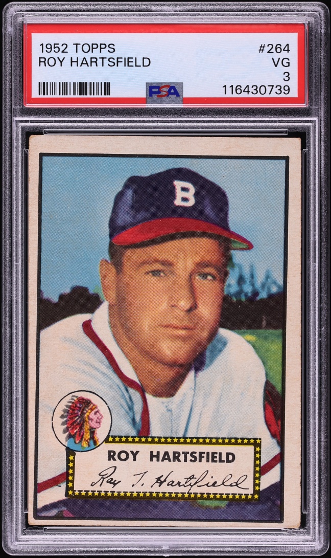 1952 Topps Roy Hartsfield #264 PSA 3 VG