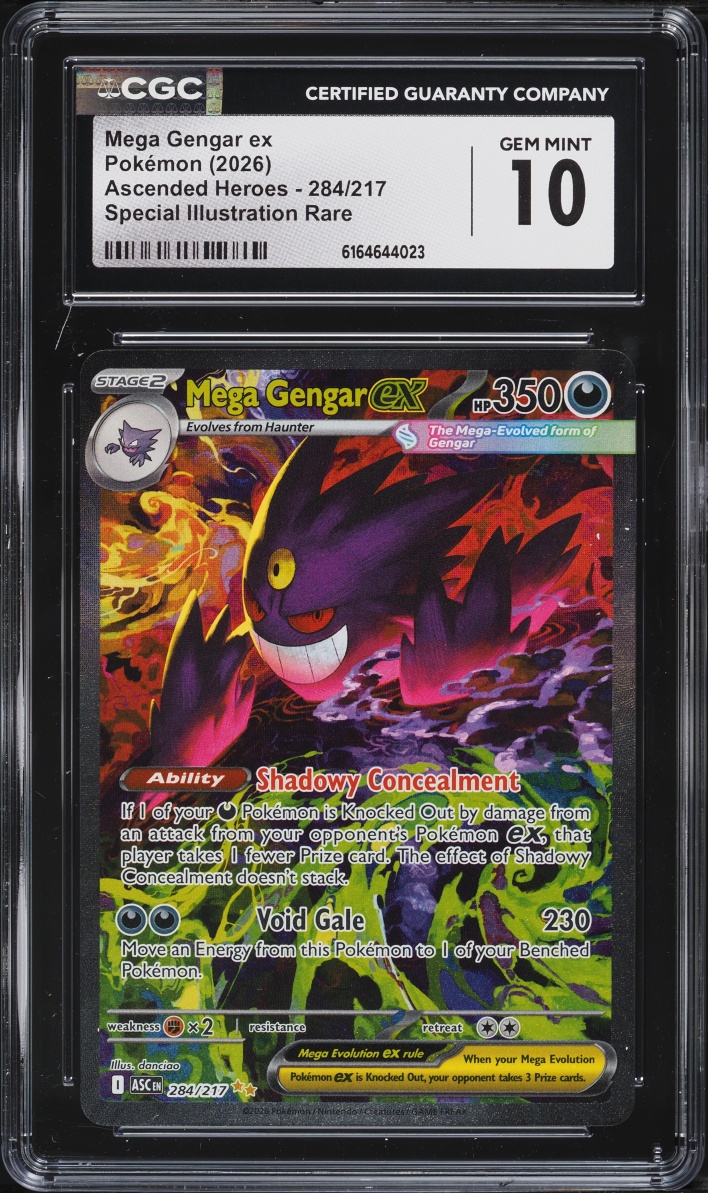 2026 Pokemon Mega Evolution Ascended Heroes SIR Mega Gengar ex #284 CGC 10 GEM MINT