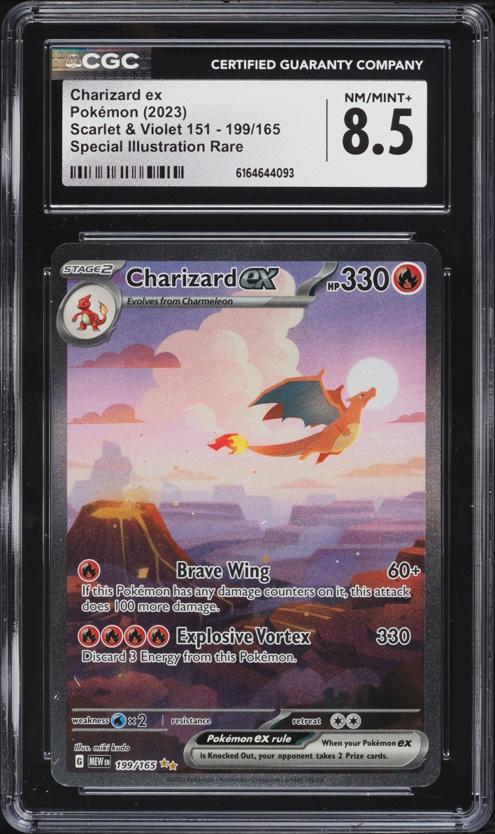 2023 Pokemon Scarlet & Violet 151 SIR Charizard ex #199 CGC 8.5 NM-MT+