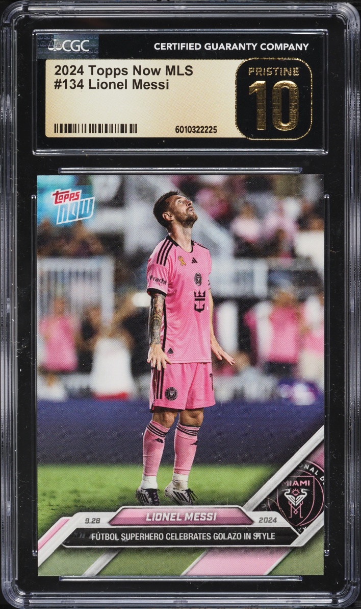 2024 Topps Now MLS Lionel Messi #134 CGC 10 PRISTINE