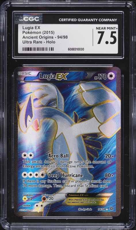 pokemon cards lugia ex full art Amazon.com: Lugia V 185/195- Silver Tempest - Full Art - Pokemon Ultra Rare  Card main image 1
