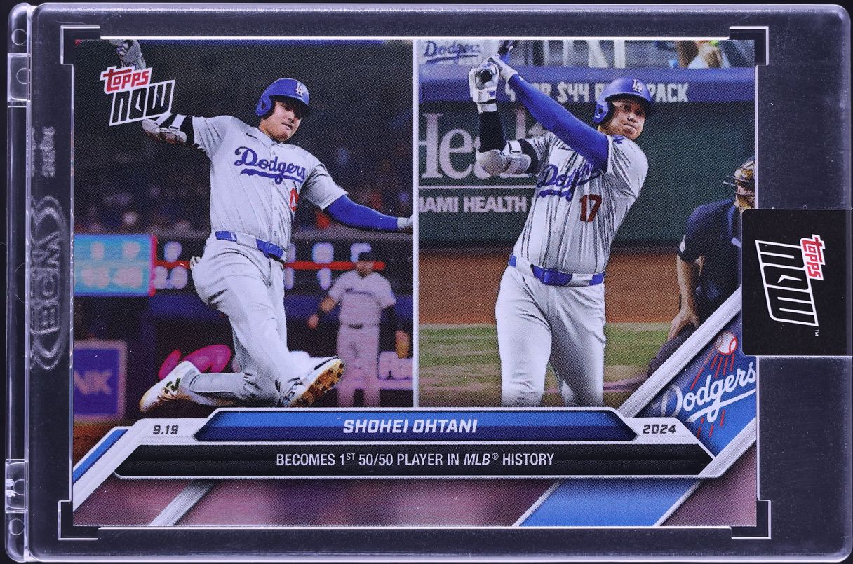 2024 Topps Now Becomes 1st 50/50 Player In MLB History Shohei Ohtani SSP #722SSP