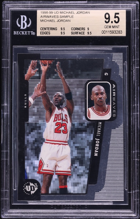 1998 UD3 Airwaves Sample Michael Jordan BGS 9.5 GEM MINT