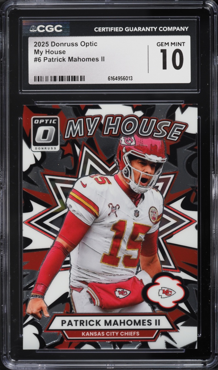 2025 Donruss Optic My House Patrick Mahomes II #6 CGC 10 GEM MINT