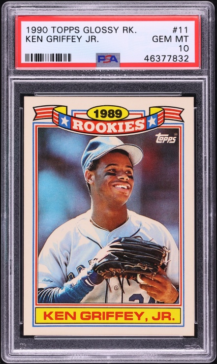1990 Topps Glossy '89 Ken Griffey Jr. ROOKIE #11 PSA 10 GEM MINT