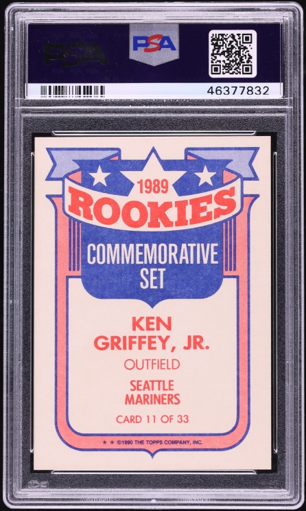 1990 Topps Glossy '89 Ken Griffey Jr. ROOKIE #11 PSA 10 GEM MINT