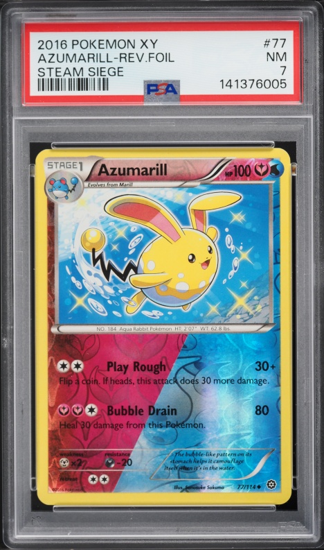 pokemon shiny azumarill card | XYSteam Siege Description coming soon... Shiny Azumarill 77/114, XY Steam