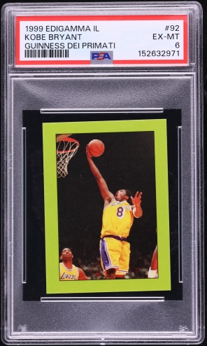 1999 Skybox Apex Cutting Edge Warp Tek Kobe Bryant /25 #5 BGS 9
