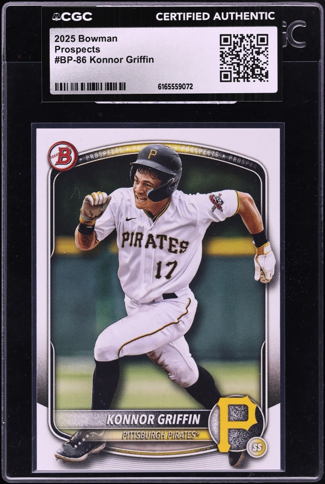2025 Bowman Konnor Griffin PROSPECT #BP-86 CGC AUTH