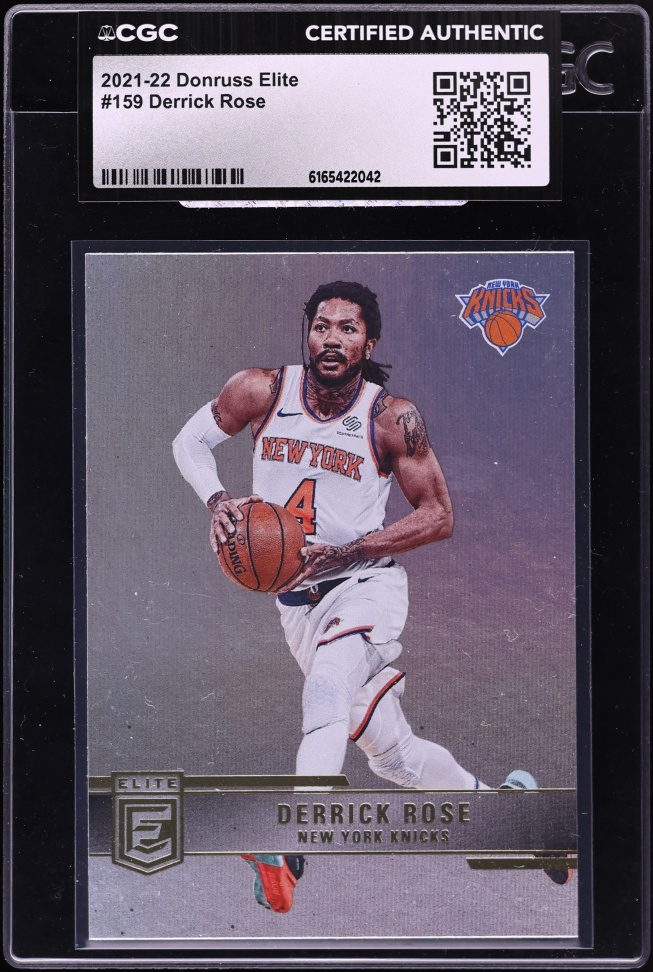2021 Donruss Elite Derrick Rose #159 CGC AUTH