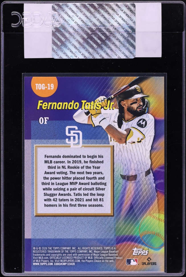 2026 Topps Titans Of The Game Fernando Tatis Jr. #TOG-19 CGC AUTH