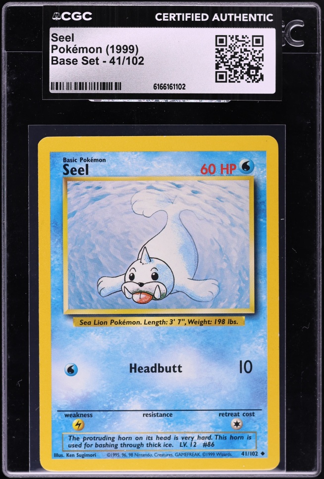 1999 Pokemon Base Set Seel #41 CGC AUTH