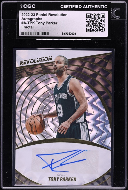 2024 Panini Mosaic Showtime Signatures Gold Tony Parker AUTO 10/10